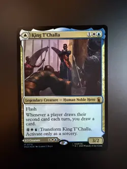 MTG Marvel Super Heroes King T'Challa 0219 Foil - Image 1