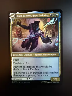 MTG Marvel Super Heroes King T'Challa 0219 Foil - Image 2