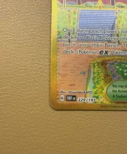Artazon Trainer 229/197 Hyper Rare Gold SV: Obsidian Flames Pokemon TCG - Image 4
