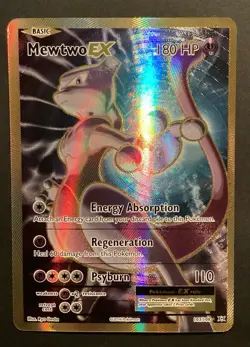 Mewtwo EX - 103/108 Evolutions Full Art Gold Pokemon NM/LP - Image 2