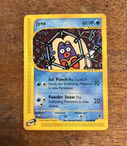 Pokemon TCG Jynx Uncommon Regular e-Reader Expedition 83/165 60 HP EN 2002 - Image 1