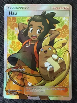 Hau 144/145 Guardians Rising Full Art Holo Ultra Rare English NM - Image 1