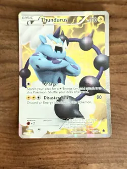 Pokemon THUNDURUS 97/98 (Full Art Ultra Rare) Emerging Powers - LP/Light Play - Image 1