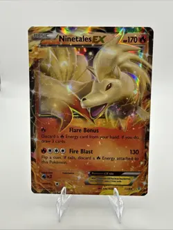 Pokemon TCG Ninetales EX 13/83 Ultra Rare Holo XY Generations 2016 NM - Image 1