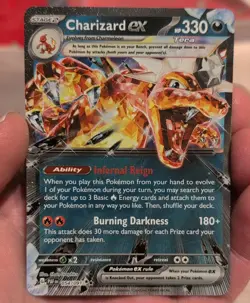 CHARIZARD EX 054/091 Pokemon SV Paldean Fates Double Rare Holo English - Image 1