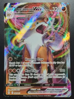 Lycanroc VMAX 092/203 SWSH07: Evolving Skies Holo pokemon tcg - Image 1