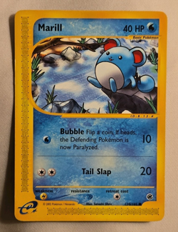 Pokemon TCG Marill Expedition Base Set 120/165 Common English Basic 40 HP - Image 1