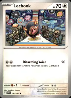 Lechonk 181/197 Pokemon Obsidian Flames Common NM - Image 1