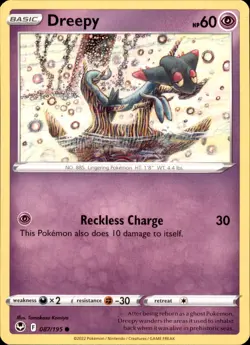 Dreepy 087/195 Pokemon Silver Tempest Common NM - Image 1