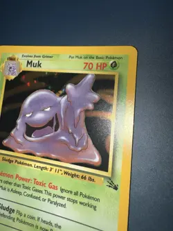 Pokemon 1999 Muk 1st Edition Holo Rare Fossil 13/62 NM+ - Image 4