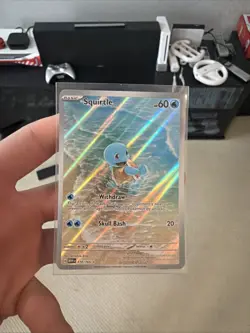 Pokemon TCG Squirtle Scarlet & Violet 151 Holo Illustration Rare 170/165 Eng - Image 1