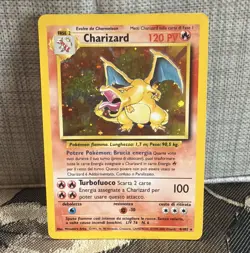 Italian Charizard Base Set 4/102 Holo Rare Italian 4th edition - Image 1