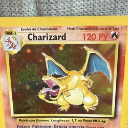 Italian Charizard Base Set 4/102 Holo Rare Italian 4th edition - Image 2