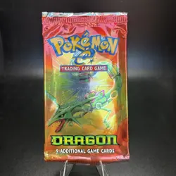 EMPTY!! 2003 POKEMON EX DRAGON E SERIES - RAYQUAZA PACK ART - Image 1