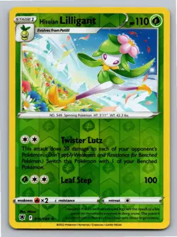 Hisuian Lilligant 016/189 Holo Rare Astral Radiance Pokemon Reverse Holo LP - Image 1