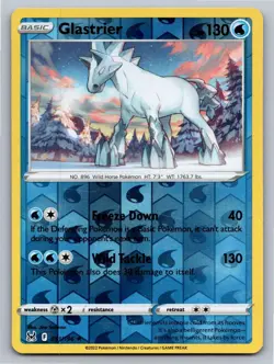 Glastrier 051/196 Holo Rare Lost Origin Pokemon Reverse Holo Near Mint - Image 1