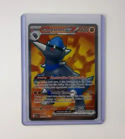 Rampardos EX 100/084 pitch black Ultra Rare Holo NEAR MINT - Image 1