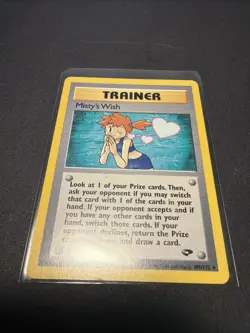 Misty's Wish 108/132 Gym Challenge Non Holo Rare Pokemon TCG 2000 - Image 1