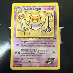 Sabrina's Hypno 56/132 Uncommon Gym Challenge Pokemon Unlimited - Image 1