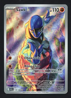 Sawk 130/086 White Flare Illustration Rare Pokemon TCG - Image 1