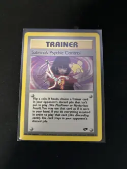 WOTC Sabrina's Psychic Control 121/132 Gym Challenge English Unlimited - Image 2