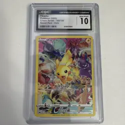 Pokemon TCG- CGC 10 Pikachu 160/159 Secret Rare Holo - SWSH Crown Zenith 2023 - Image 1