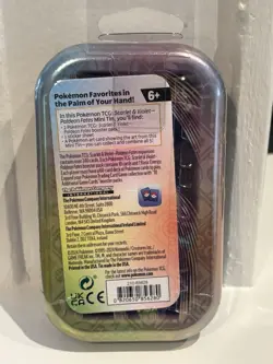 2024 Pokemon Scarlet & Violet Paldean Fates Tinkatink Mini Tin Factory Sealed - Image 2