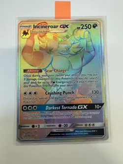 Pokemon Company Incineroar GX 188/181 SM Team Up Full Art Holo Secret HP250 - NM - Image 1