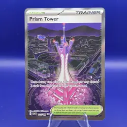 Prism Tower 111/086 Ultra Rare Trainer Stadium Chaos Rising Pokemon NM - Image 1