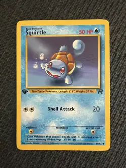 Squirtle 68/82 Team Rocket 1st Edition Pokemon TCG WOTC NM - Image 1