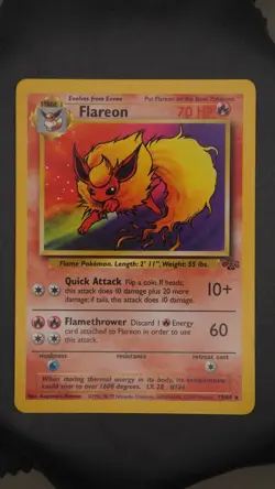 Flareon NM Jungle 19/64 Vintage Pokemon - Image 1