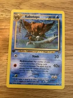 Pokemon TCG Neo Discovery Kabutops 1st Edition Non-Holo Rare Card 25/75 WOTC - Image 1