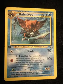 Pokemon TCG Kabutops Neo Discovery 25/75 Non-Holo Rare 1st Edition - Image 1