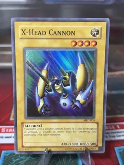 Yu-Gi-Oh! X-Head Cannon MFC-004 Magician's Force Super Rare Unlimited Vintage LP - Image 1