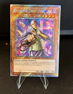 Yu-Gi-Oh! Kycoo the Ghost Destroyer RA03-EN110 Platinum Secret Rare 1st Ed - Image 1