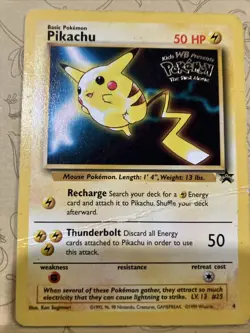 Pokemon TCG Pikachu Wizards Black Star Promos 4 Regular Promo Promo - Image 4