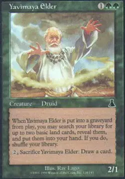 MTG magic cards 1x Yavimaya Elder Urza's Destiny Light Play, English - Image 1