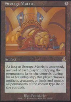 MTG magic cards 1x Storage Matrix Urza's Destiny Light Play, English - Image 1