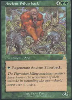 MTG magic cards 1x Ancient Silverback Urza's Destiny Light Play, English - Image 1