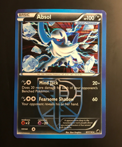 Absol - 67/116 - Pokemon Plasma Freeze Black & White Holo Rare Card - LP - Image 1