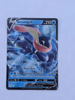 Pokemon TCG Greninja v Fusion Strike Holo Ultra Rare Card 073/264 - Image 1