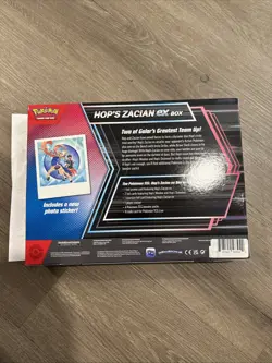 READ! Pokemon TCG Hop's Zacian ex Box Kit w/ 3 Promo Cards + Oversized Card - Image 2