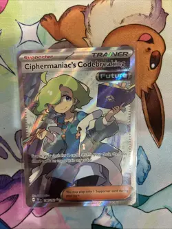 Pokemon TCG Ciphermaniac's Codebreaking Ultra Rare Trainer Card 198/162 - Image 1