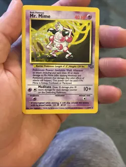 Mr. Mime Holo - 6/64 – Jungle – 1999 Pokemon LP/NM Excellent Pokemon Card - Image 2