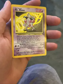 Mr. Mime Holo - 6/64 – Jungle – 1999 Pokemon LP/NM Excellent Pokemon Card - Image 3