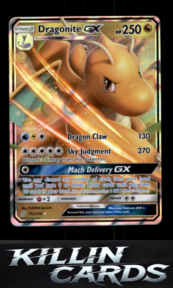 Dragonite GX 152/236 Pokemon Ultra Rare SM - Unified Minds Card NM - Image 1