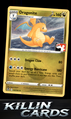 Dragonite 131/195 Pokemon Holo Rare SWSH12: Silver Tempest Card NM - Image 1
