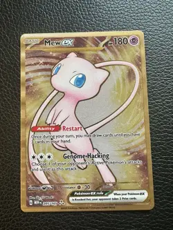 Mew EX 205/165 Gold Metal Card | Near Mint Condition | - Image 1