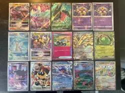 Pokemon TCG Chinese / Japanese Full Art EX V Vstar 15 Card Bundle - Image 1
