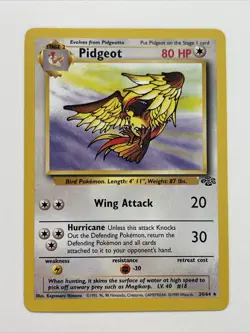 Pidgeot 24/64 Jungle Unlimited Rare WotC Vintage Pokemon TCG Card LP - Image 1